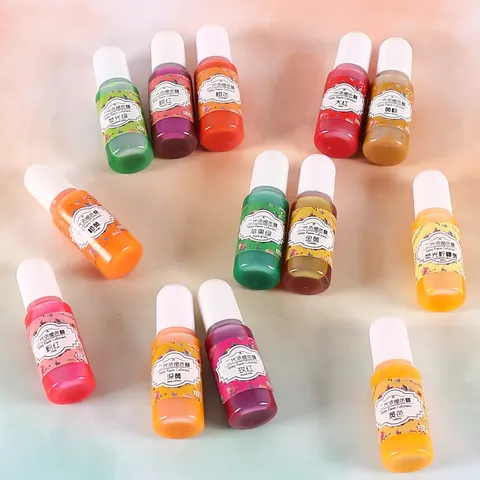 Epoxidharz Pigment Hohe Konzentration UV Kleber Farbstoff Für DIY Schmuckherstellung Handwerk Einfarbig Harz Farbstoff Flüssigkeit