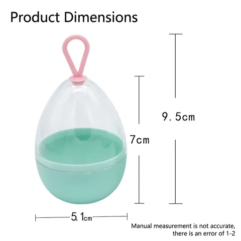 Draagbare Ei-vormige Make-up Spons Opbergdoos Met Haak Stofdichte Cosmetische Beauty Blender Case Voor Vrouwen Reizen