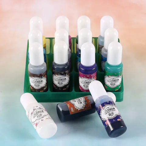High Concentration Epoxy Resin Pigment Concentrated Liquid Colorant For DIY Crafting UV Resin Jewelry Making Solid Color Pigment