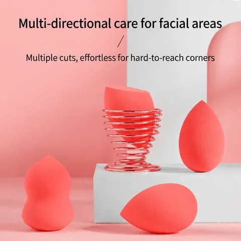 ALYAN Beauty Blender Makeup Sponge Hydrophilic Non-latex Foundation Blender Metal Stand Storage Box Empty Spray Bottle Cosmetic Tool