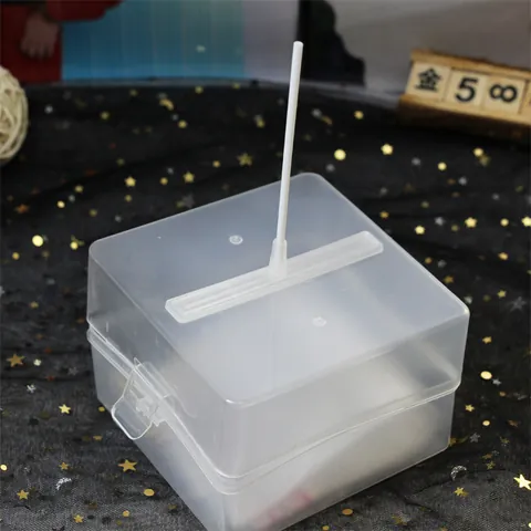 Kit de Caja de Extracción de Dinero para Pasteles de Plástico Transparente Gran Decoración de Horneado Accesorio Sorpresa Con Topper Happy Birthday