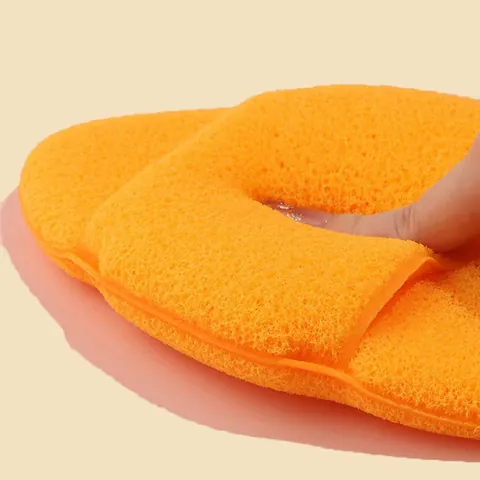 XXL Extra Large Thicker Facial Cleansing Sponge Glove Polyurethane Deep Cleaning Bath Sponge Honeycomb Texture Makeup Remover Puff