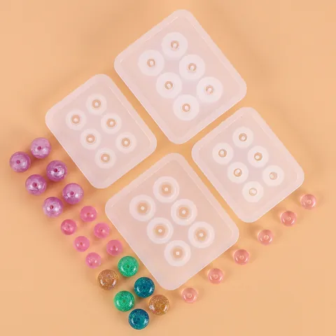 Kristal Epoxyhars Hanger Kralen Siliconen Vorm Gefacetteerd Vierkant Rhombus Ovaal Sieraden Maken DIY Vorm Voor Ketting Armband Handgemaakt Gereedschap
