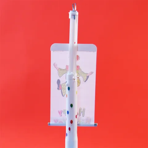 Creative Clown Heart Balloon Surprise Party Cake Candle Paraffin Wax Happy Birthday Candle For Birthday Cake Decoration