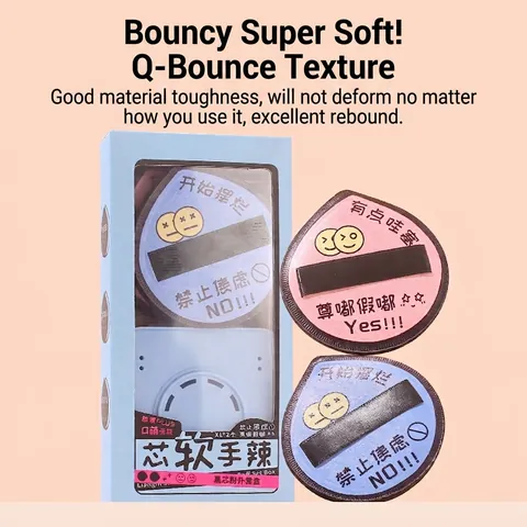 Marshmallow Air Cushion Powder Puff Set Hydrophilic Non-Latex Dry Wet Use Makeup Blender Sponge Foundation Applicator For Women With Case