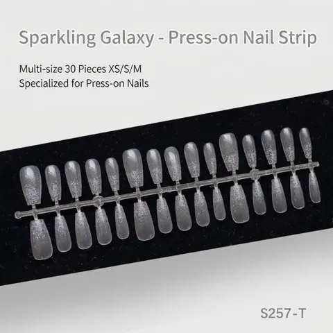Faux Ongles à Coller Semi-Faits à la Main Dégradés Style Français Couverture Totale Ongles Artificiels Transparents pour Femmes Usage Quotidien