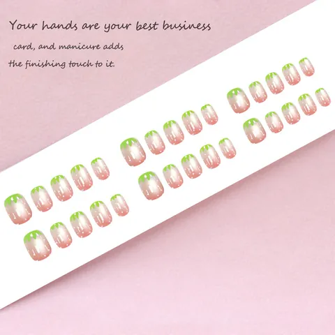 Rosa Erdbeere Katzenauge Künstliche Fingernägel Zum Aufkleben Kurz Rund Fake Nails Für Damen Mädchen Süßer Girlish Nail Art Dekor