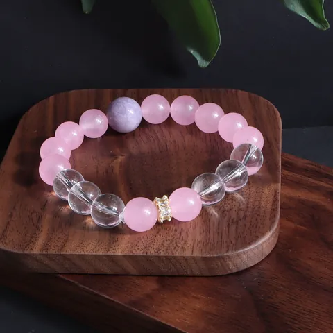 Neuer Chinesischer Stil Natürliches Kristallperlen Armband Mit Strass Zwischenstück Ethnisch Retro Sonnenstein Aquamarin Amethyst Schmuck