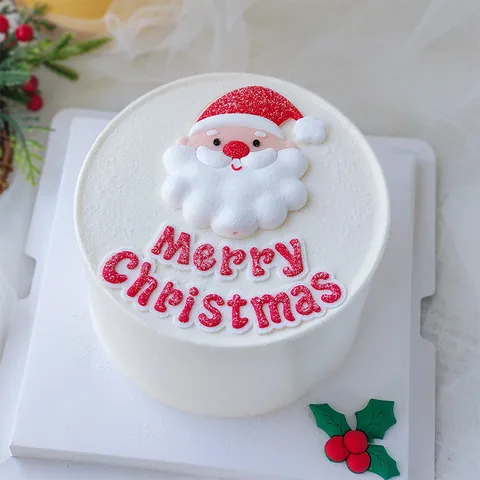 Adornos Navideños para Pasteles de Pegamento Suave Papá Noel Reno Muñeco de Nieve PVC Decoraciones para Postres