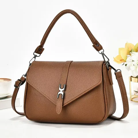 Γυναικεία Μινιμαλιστική Τσάντα Crossbody από Δέρμα PU Μικρή Τετράγωνη Τσάντα Μονόχρωμη Casual Τσάντα Χειρός Τσάντα Ώμου Μόδα