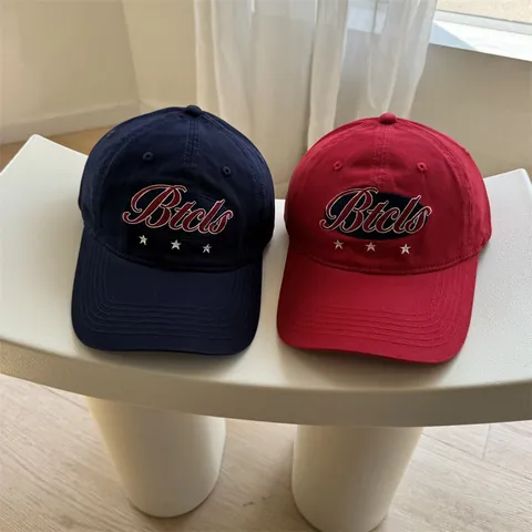Casquette de Baseball Style Coréen avec Lettres Brodées pour Hommes Femmes Protection Solaire Été Haut Souple Ajustable Chapeau de Sport