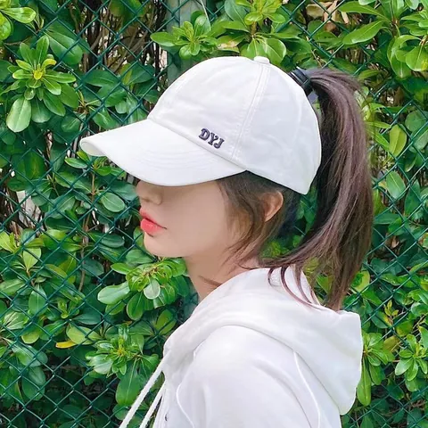 Casquette de Baseball Queue de Cheval pour Femme Sommet Vide Protection Solaire Course Brodé Réglable Visière de Sport