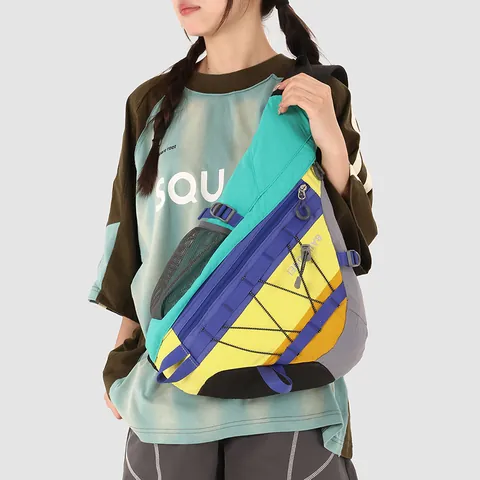 Bolso Bandolera Multifuncional de Tela Oxford Gran Capacidad Unisex Bolso de Pecho Viaje Ciclismo Hombro