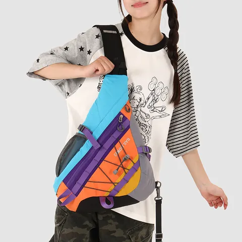 Bolso Bandolera Multifuncional de Tela Oxford Gran Capacidad Unisex Bolso de Pecho Viaje Ciclismo Hombro