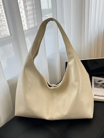 Vintage Große Kapazität PU Leder Hobo Schultertasche Für Damen Retro Casual Commuter Dumpling Underarm Tote Soft Arbeit Handtasche