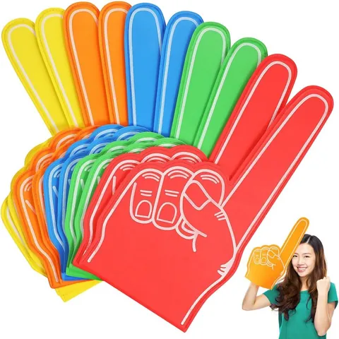 Giant Foam Fingers EVA Cheering Props For Sports Event Party Stadium Oversized Colorful Cheering Foam Hand Fans Accessory