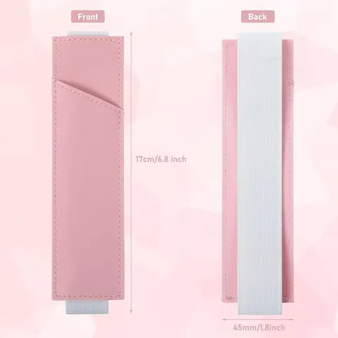 Porte-Stylo Élastique en Cuir PU Étui Réglable pour Carnet Journal Pochette à Stylo Portable Anti-Saleté Accessoires de Papeterie