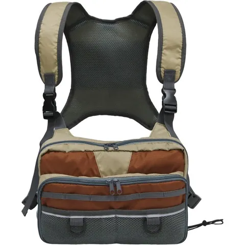 Multi-functional Fly Fishing Chest Pack Vest Waterproof Oxford Cloth Adjustable Fishing Tackle Storage Bag For Angling