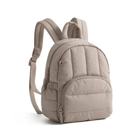 Mini Sac à Dos Matelassé pour Femmes Léger Imperméable en Polyester Sac à Bandoulière de Voyage pour Activités Quotidiennes Décontractées