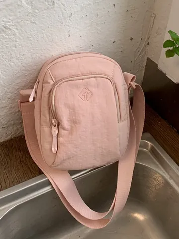Bolso Bandolera Mini de Tela Casual para Mujer Color Sólido Ligero Bolso para Teléfono Con Correa Ajustable De Viaje