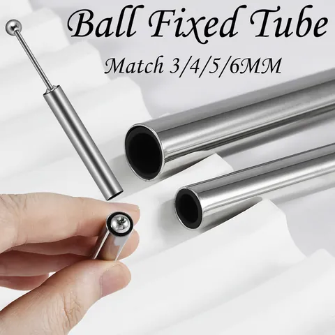 316 Stainless Steel Body Piercing Ball Fixed Tube Double Head Sleeve Auxiliary Screw Tool Professional Piercing Accessory