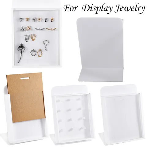 Acrylic Piercing Jewelry Display Board With Cover For Nose Ring Lip Stud Ear Stud Display Stand Showroom Photography Prop