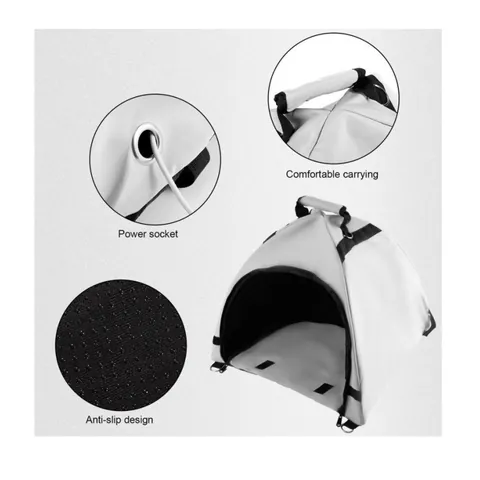 Tragbare Laptop Sonnenschutzhaube Oxford Gewebe Faltbar Outdoor Computer Sonnenschutz Aufbewahrungstasche mit Gurt