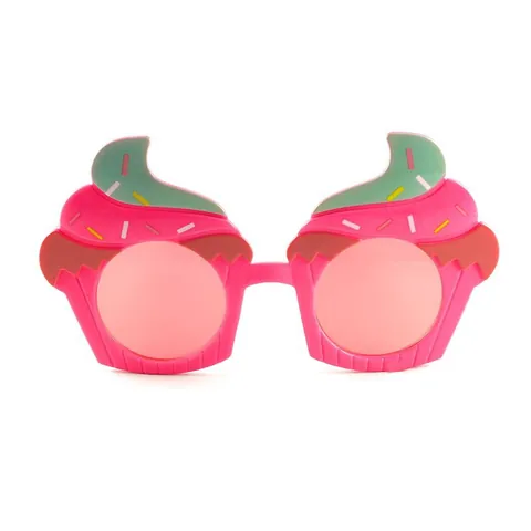 Kids Ice Cream Shape Sunglasses Funny Party Eyewear Children Birthday Cupcake Themed Decoration Glasses UV Goggles Gift