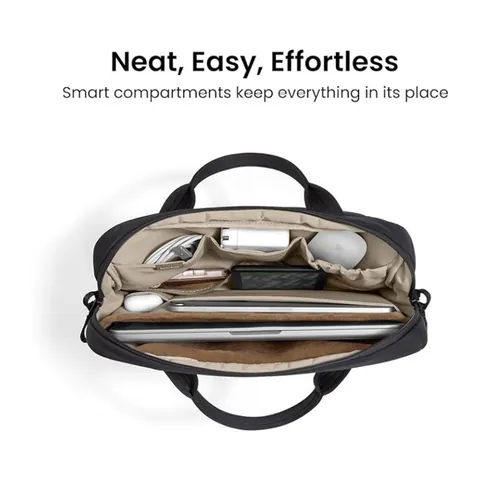 Unisex Lightweight Puffy Laptop Bag Nylon Quilted Briefcase Protective Computer Sleeve Multi Functional Organizer Bag For Notebook