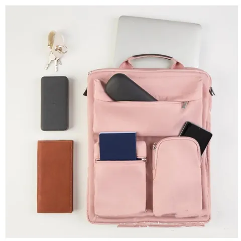 Multi-functional Luggage Attachment Bag Portable Travel Storage Bag Durable Polyester Laptop Case With Adjustable Handle Strap