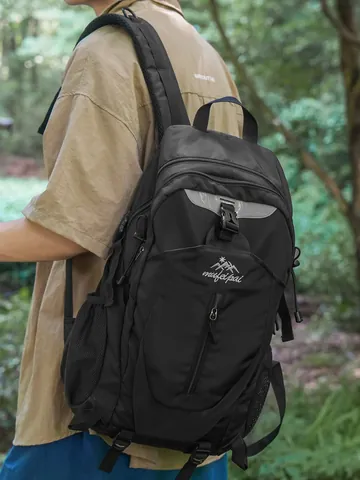Sac à Dos de Randonnée en Plein Air Grande Capacité Respirant Imperméable Voyage Camping Sac en Nylon Multi Poches Alpinisme pour Jeunes