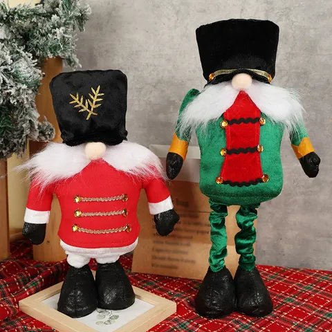 Weihnachten Teleskop Gnom Puppe Nussknacker Soldat Ornament Für Zuhause Festliche Fensterdekoration Rudolf Plüschtier Geschenk