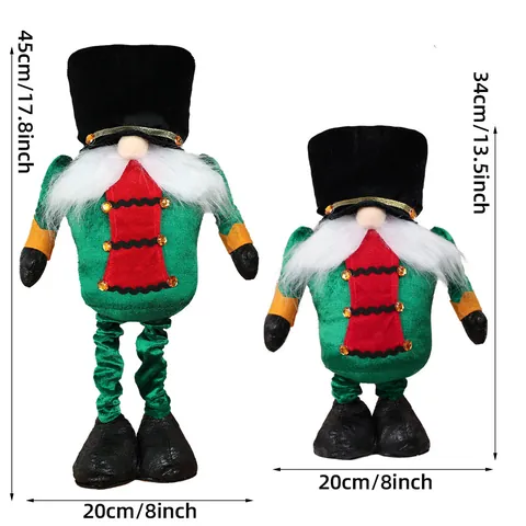 Weihnachten Teleskop Gnom Puppe Nussknacker Soldat Ornament Für Zuhause Festliche Fensterdekoration Rudolf Plüschtier Geschenk