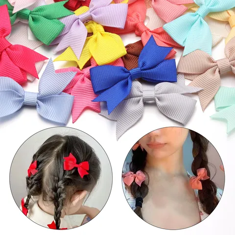 Grosgrain Ribbon Dovetail Bow DIY Jewelry Findings For Hair Clips Clothing Shoes Bag Decoration Handwoven Polyester Bows