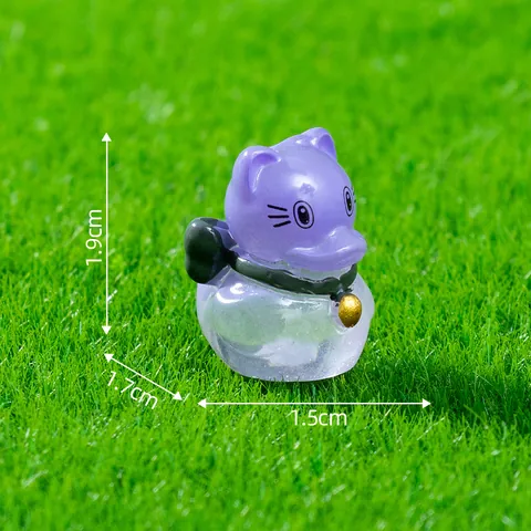 Halloween Mini Pumpkin Demon Duck Resin Ornaments DIY Micro Landscape Decorations Desktop Small Animal Ornaments Gift