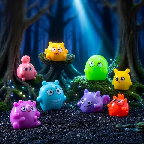 Halloween Spirit Little Monster Resin Ornaments DIY Micro Landscape Gardening Decor Cute Cartoon Animal Miniatures Gift