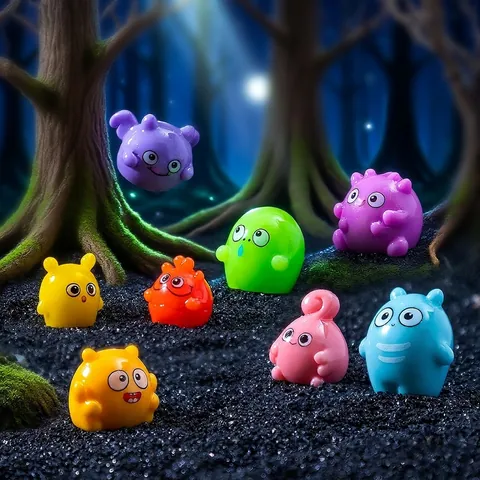 Halloween Spirit Little Monster Resin Ornaments DIY Micro Landscape Gardening Decor Cute Cartoon Animal Miniatures Gift