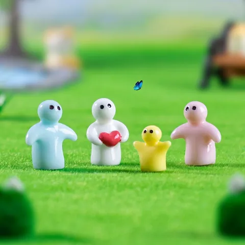 Mini Figurine Umane Interattive in Resina Per Decorazione Micro Paesaggio DIY Giardinaggio Simpatici Ornamenti da Scrivania Accessori per Figurine