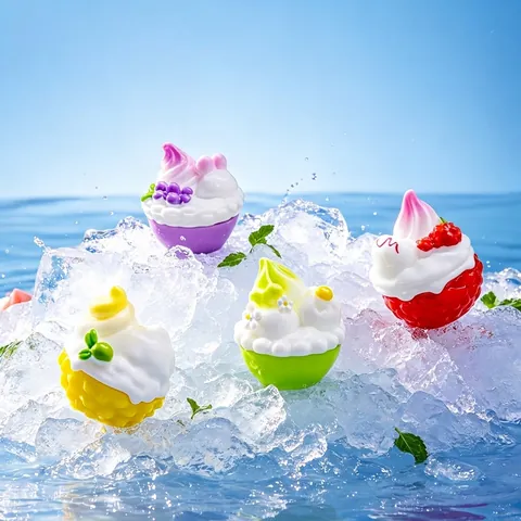 Miniatur Harz Simulation Frucht Eisbecher Ornamente Für Mikrolandschaft DIY Dekoration Miniatur Essen Modell