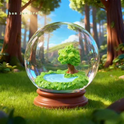 Miniature Landscape Base Micro Model Moss Garden DIY Decor Accessories Car Ornament Resin Figurines Spring Summer Winter Style