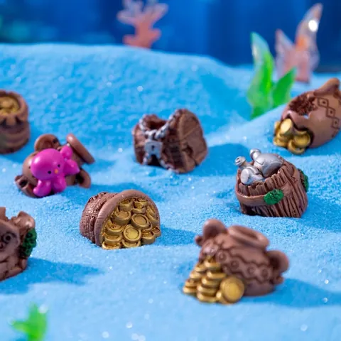 Décoration Aquarium en Résine Coffre au Trésor Ornement Miniature Épave Sous-Marine Style Jarre Pour Aquarium Décor de Paysage DIY
