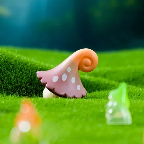 Simulation Forest Mushroom Miniature Ornament Resin Micro Landscape Fairy Garden DIY Terrarium Decoration Accessories