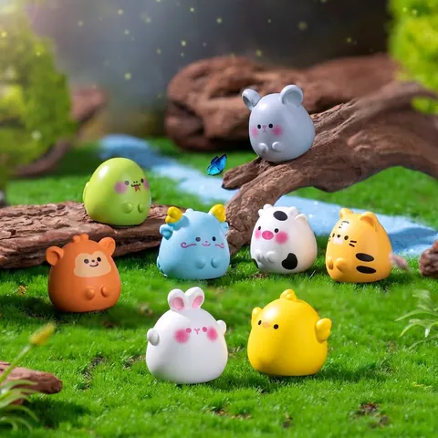 Simpatiche Figurine in Resina Mini Animali dello Zodiaco Cinese Micro Paesaggio DIY Ornamenti Auto Desktop Home Decor Accessori