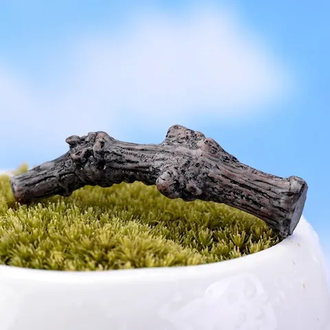 Miniature Simulation Dead Tree Branch Resin Ornament For DIY Moss Micro-Landscape Succulent Potted Plant Fairy Garden Decoration