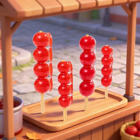 Miniatur Tanghulu Harz Ornament Für DIY Bonsai Dekoration Simuliertes Essen Modell Schreibtisch Zubehör Traditionelles Rot Geschenk