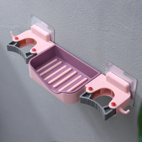 Supporto per Mop a Parete Rastrelliera per Scopa senza Foro Clip di Stoccaggio per Bagno e Cucina in Plastica ABS