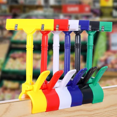 Drehbarer Kunststoff POP Schildhalter Preisschildklammer Für Supermarkt Einzelhandel Werbeetikett Informationskarten Halter Ständer