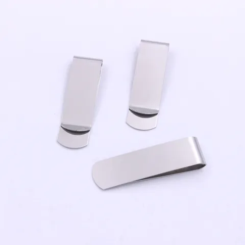 Minimalist Stainless Steel Money Clip Creative Metal Pen Clip Slim Wallet Card Holder Paper Clip for Men Office Business