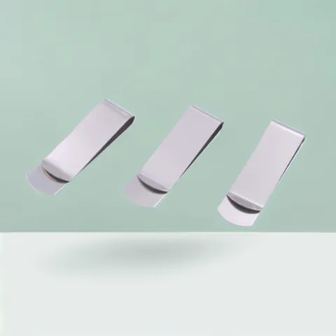 Minimalist Stainless Steel Money Clip Creative Metal Pen Clip Slim Wallet Card Holder Paper Clip for Men Office Business