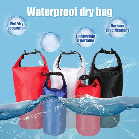 Waterproof Dry Bag PVC Outdoor Floating Bucket Bag For Swimming Drifting Diving Beach Fishing Camping Travel Storage Bag